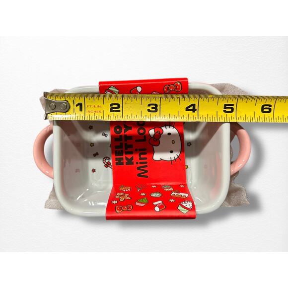 NEW Hello Kitty Ceramic Mini Loaf Pans- 2 Pack - Picture 5 of 6
